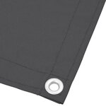 vidaXL Écran de balcon anthracite 120x700 cm 100  polyester oxford