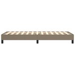 vidaXL Cadre de lit Taupe 90x200 cm Tissu