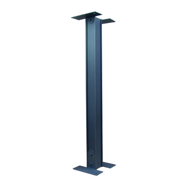"LE GRIS"  poteau universel pour boîte aux lettres. Glissières pour lames décoratives Décolame
