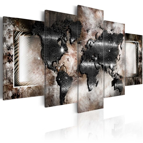 Tableau - graphite map l x h en cm 200x100
