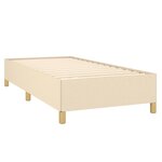 vidaXL Cadre de lit Crème 90 x 200 cm Tissu
