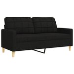vidaXL Ensemble de canapés 3 Pièces repose-pied et coussins décoratifs