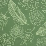 vidaXL Coussins de chaise lot de 4 motif de feuilles 40x40x3 cm tissu