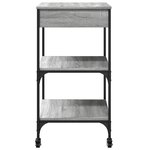vidaXL Chariot de cuisine sonoma gris 60x48x89 5 cm bois d'ingénierie