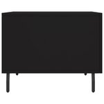 vidaXL Table basse Noir 50x50x40 cm Bois d'ingénierie
