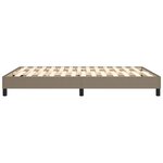 vidaXL Cadre de lit Taupe 140x190 cm Tissu