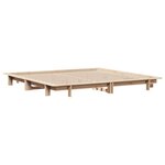 vidaXL Cadre de lit sans matelas 200x200 cm bois massif de pin