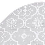 vidaXL Jupe de sapin de Noël de luxe avec chaussette Blanc 90 cm Tissu