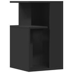 vidaXL Table d'appoint noir 35x35x60 cm bois d'ingénierie