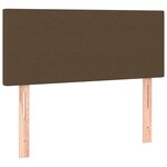 vidaXL Sommier à lattes de lit avec matelas Marron foncé 90x190 cm