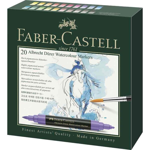 Marqueur aquarelle albrecht dürer  étui de 20 faber-castell