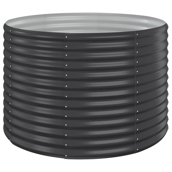 vidaXL Lit surélevé de jardin Acier enduit de poudre Anthracite
