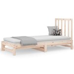 vidaXL Lit coulissant 2x(90x190) cm Bois de pin massif