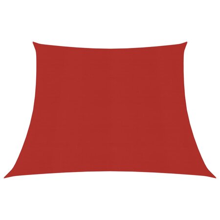 vidaXL Voile d'ombrage 160 g/m² Rouge 3/4x2 m PEHD