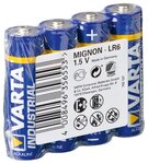 Lot de 4 Piles Alcaline manganese AA LR6 1,5 V VARTA