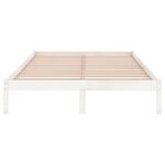 vidaXL Cadre de lit Blanc Bois de pin massif 200x200 cm