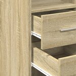 vidaXL Buffet haut chêne sonoma 30x42 5x185 cm bois d'ingénierie
