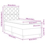 Lit Box Spring vidaXL avec Matelas Noir Simple en Velours