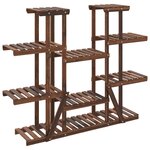 vidaXL Support à fleurs 110x25x110 5 cm bois massif de sapin