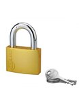 THIRARD - Cadenas à clé Colorful  laiton  intérieur  anse acier  60mm  3 clés