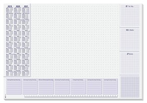 Sous-mains bloc papier 'Lilac' 595 x 410 mm SIGEL