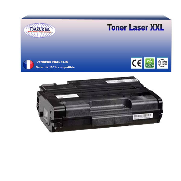 Toner compatible avec ricoh aficio sp377dnwx  sp377sfnwx remplace ricoh aficio sp377 (sp-377xe/408162)- 6 400 pages - t3azur