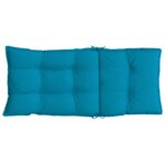 vidaXL Coussins de chaise à dossier haut lot de 6 bleu clair