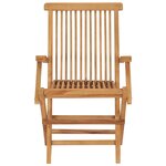 vidaXL Chaises de jardin avec coussins vert vif lot de 4 Bois de teck