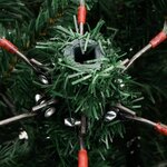 vidaXL Sapin de Noël artificiel à charnières avec neige floquée 180 cm