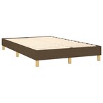 vidaXL Sommier à lattes de lit avec matelas Marron foncé 120x200 cm