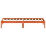 vidaXL Lit de jour sans matelas cire marron 90x190 cm bois pin massif