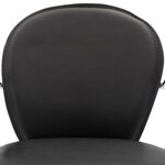 vidaXL Tabourets de bar avec accoudoir lot de 2 noir similicuir