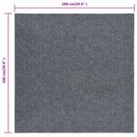 vidaXL Tapis 100x100 cm gris