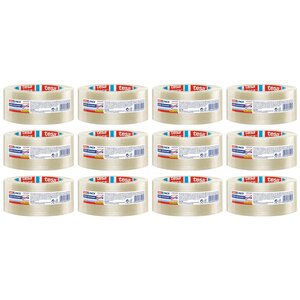 Ruban Adhésif d'Emballage Monofilament 50 m x 50 mm Transparent Ultra resistant x 12 TESA