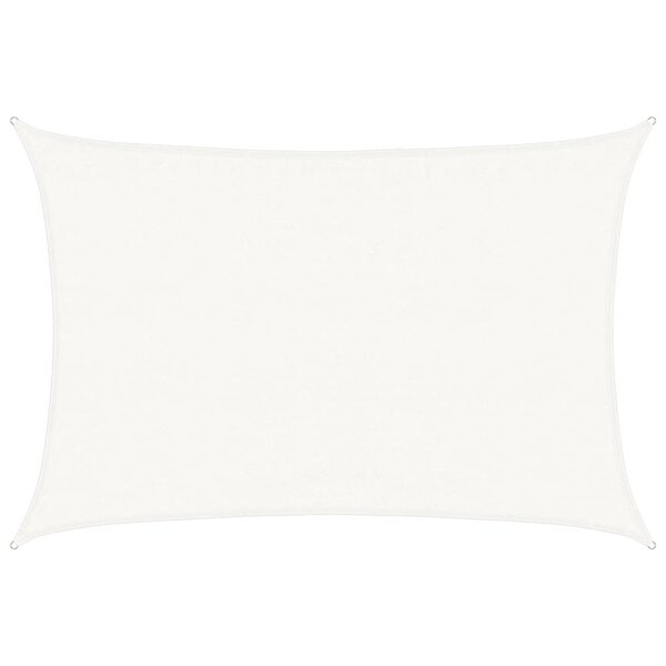 vidaXL Voile d'ombrage 160 g/m² Blanc 3 5x5 m PEHD