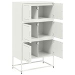 vidaXL Buffet rose 68 5x38 5x123 5 cm acier