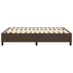 vidaXL Cadre de lit Marron 140x190 cm Similicuir