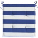 vidaXL Coussins de chaise de jardin lot de 2 40x40x4 cm tissu