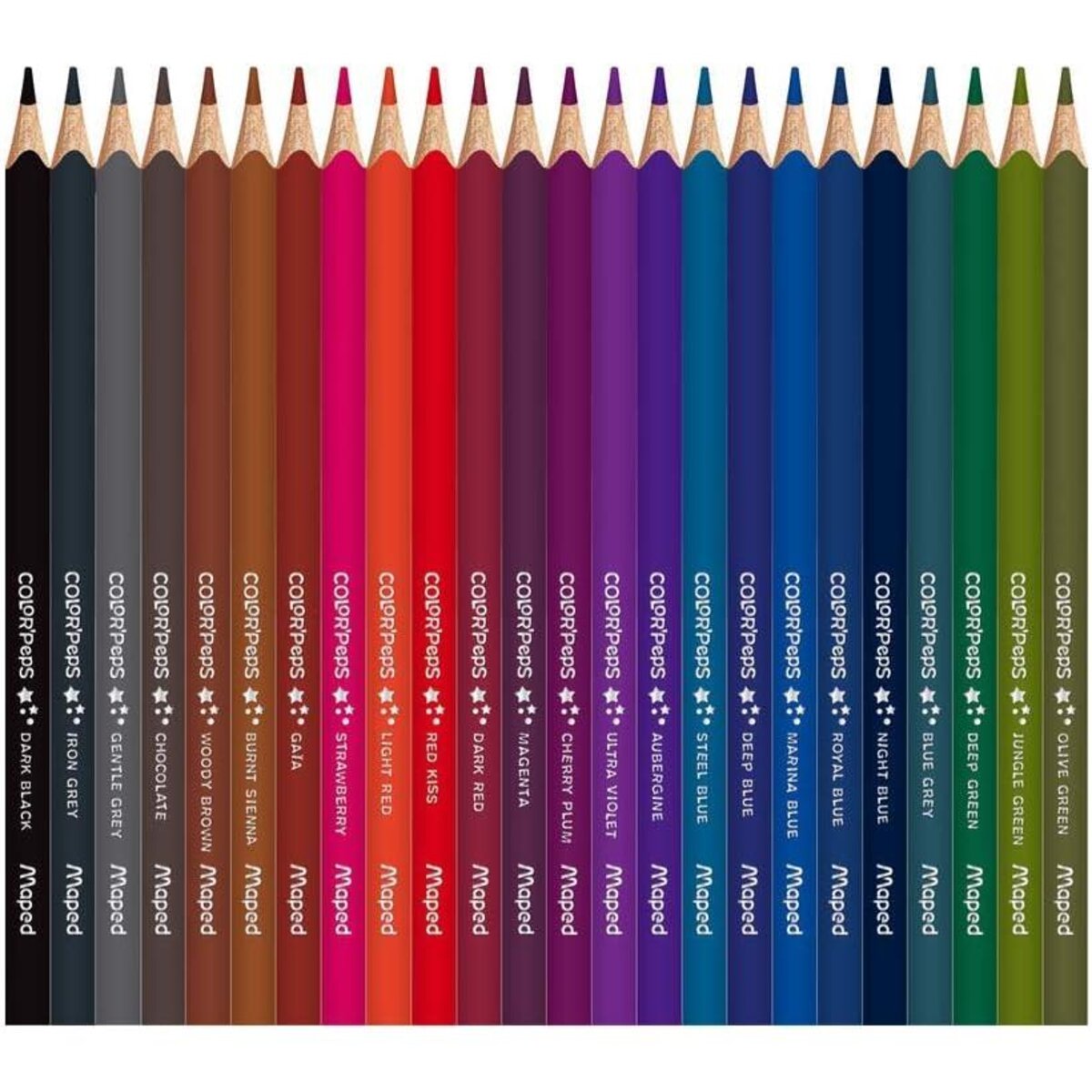 Pot de 72 crayons graphite BLACK'PEPS, bois certifié FSC