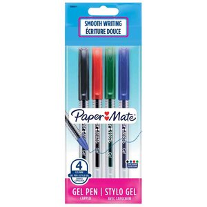 Sachet de 4 Stylo à bille Jiffy Gel 0 5mm assorti Paper Mate
