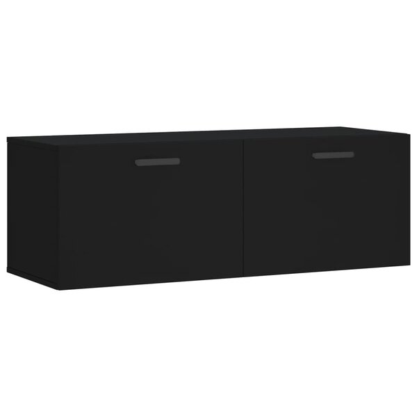 vidaXL Armoire murale noir 100x36 5x35 cm bois d'ingénierie