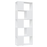 vidaXL Bibliothèque Séparateur de pièce Blanc 60x24x155 cm Aggloméré