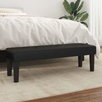 vidaXL Banc Noir 100x30x30 cm Similicuir