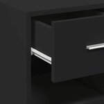 vidaXL Buffet noir 30x42 5x93 cm bois d'ingénierie