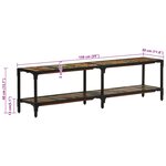 vidaXL Meuble TV 150x30x41 cm bois massif de récupération
