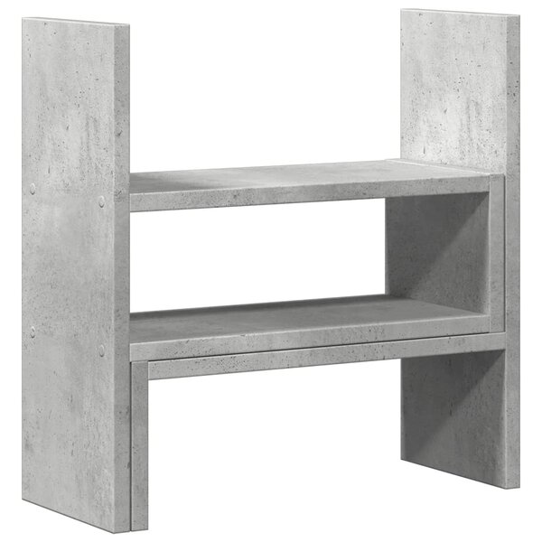Organisateur armoire de bureau réglable bois d'ingénierie gris 02_0043580