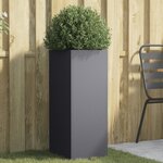 vidaXL Jardinière anthracite 32x29x75 cm acier laminé à froid