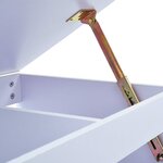 vidaXL Bureau pour enfants Inclinable Blanc