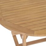 vidaXL Meuble à dîner de jardin 9 Pièces 180-280x100x75 cm Teck massif