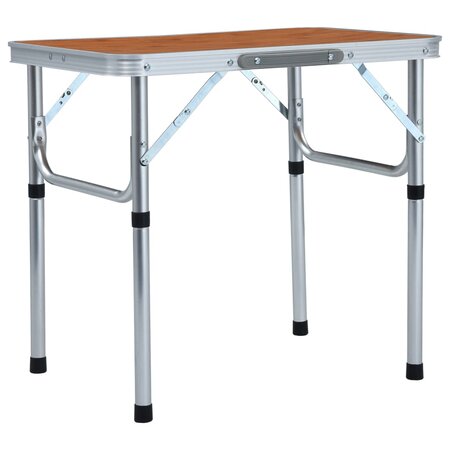 vidaXL Table pliable de camping Aluminium 60x45 cm